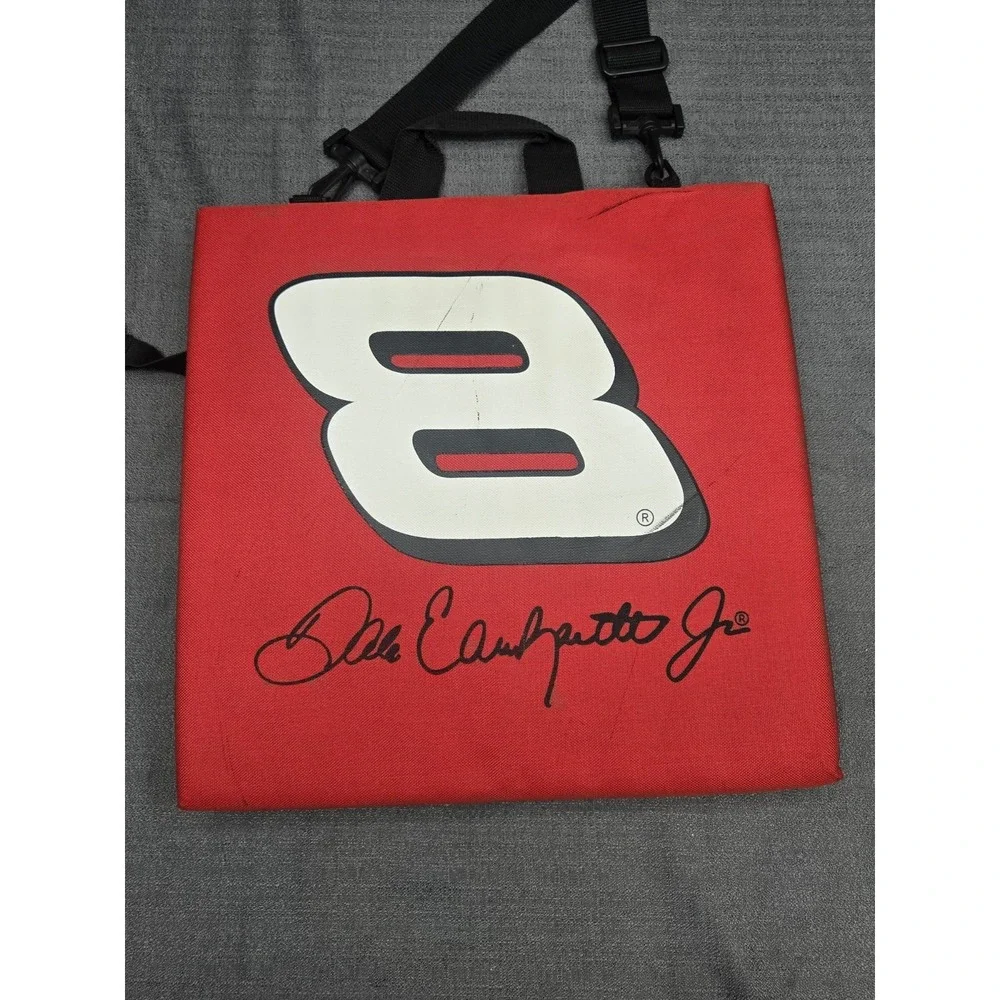 NASCAR Dale Earnhardt Jr #8 Red Seat Cushion Stadium Tote Bag‎ Shoulder Strap